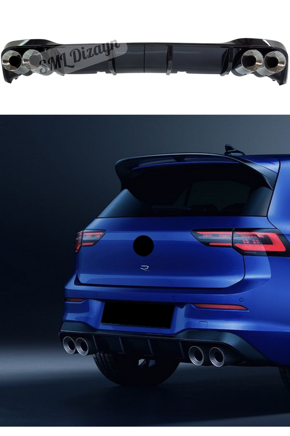 volkswagen golf 8 r difüzör