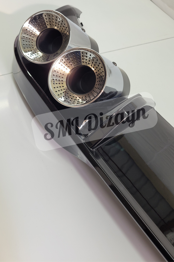 volkswagen golf 8 çift çıkış difüzör arka ek