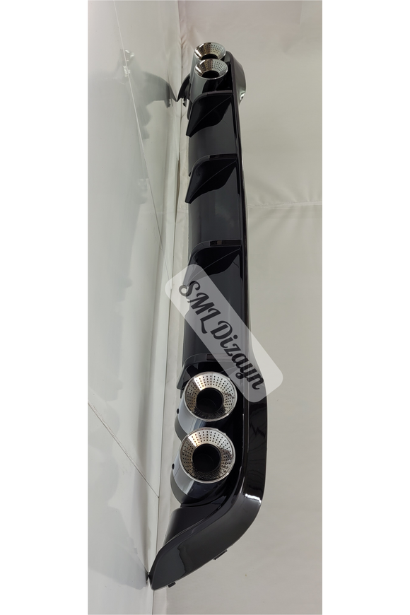 rear diffuser dual exhaust for volkswagen golf 8 2021-2022-2023-2024