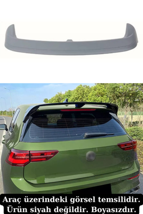Golf 8 R Spoiler Bagaj Üstü Spoyler Boyasız 2021-2025