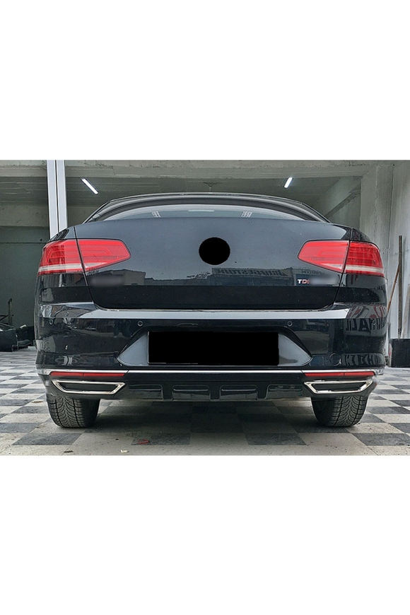 volkswagen passat b8 arka tampon altı nikelaj krom kare