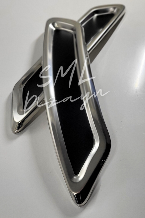 volkswagen passat b8 arka tampon altı nikelaj krom kare