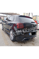 rear diffuser lip for 2009-2010-2011-2012-20132-2014-2015-2016-2017 volkswagen polo 