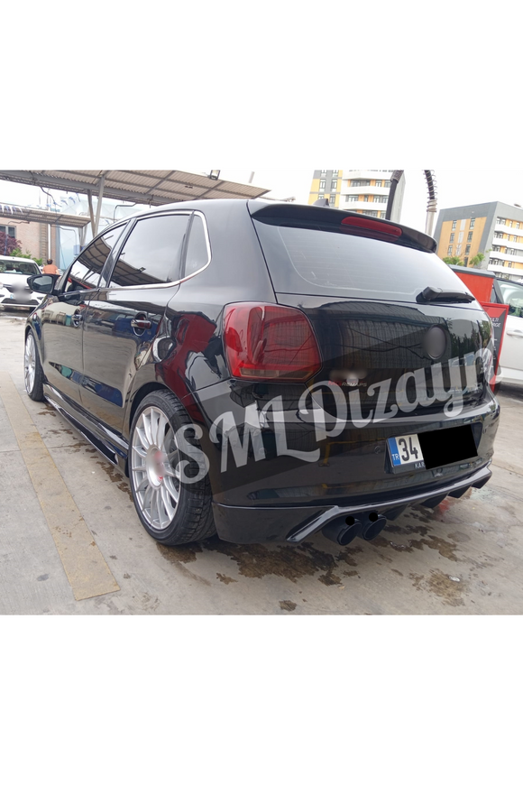 rear diffuser lip for 2009-2010-2011-2012-20132-2014-2015-2016-2017 volkswagen polo 