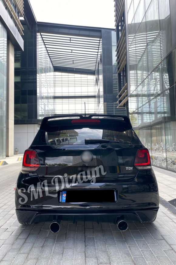 rear diffuser lip for 2009-2010-2011-2012-20132-2014-2015-2016-2017 volkswagen polo 