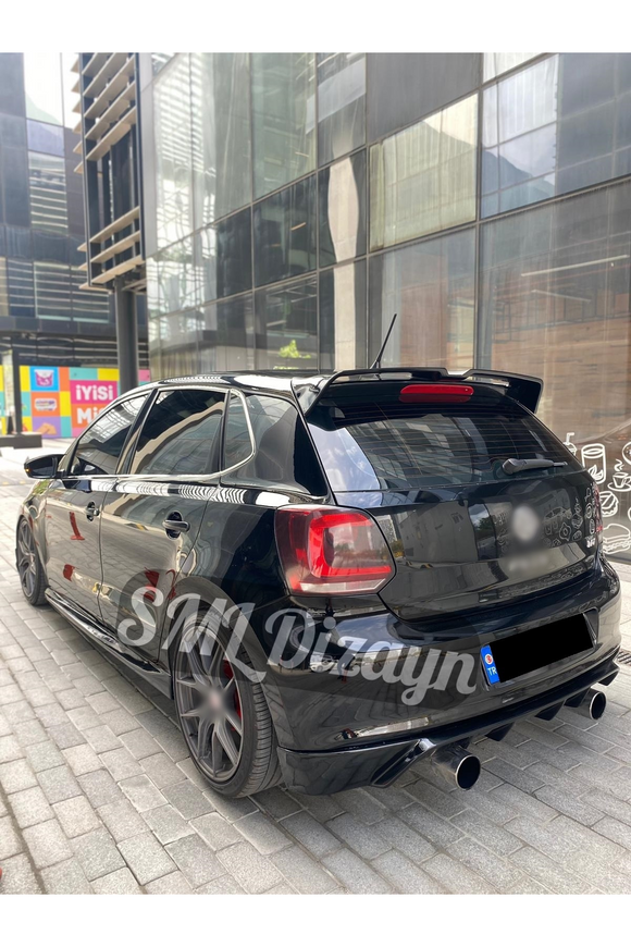 rear diffuser lip for 2009-2010-2011-2012-20132-2014-2015-2016-2017 volkswagen polo 