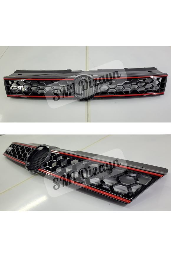 Polo Mk5 6R Gti Kırmızı Ön Panjur Böbrek 2009-2014 (Makyajsız Kasa)