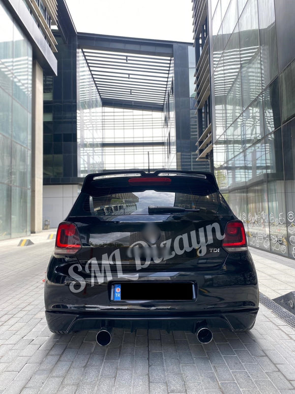 Polo Mk5 6r-6c Spoiler Oettinger Tavan Spoyler Parlak Siyah 2009-2017