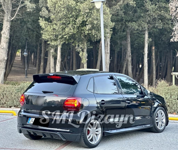 Polo Mk5 6r-6c Spoiler Oettinger Tavan Spoyler Parlak Siyah 2009-2017