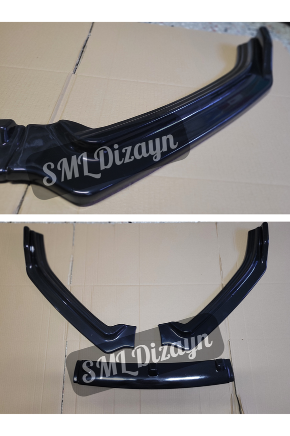 Polo Mk5 6c Front Lip Additional 3 Pieces - Black (Make-up Case) 