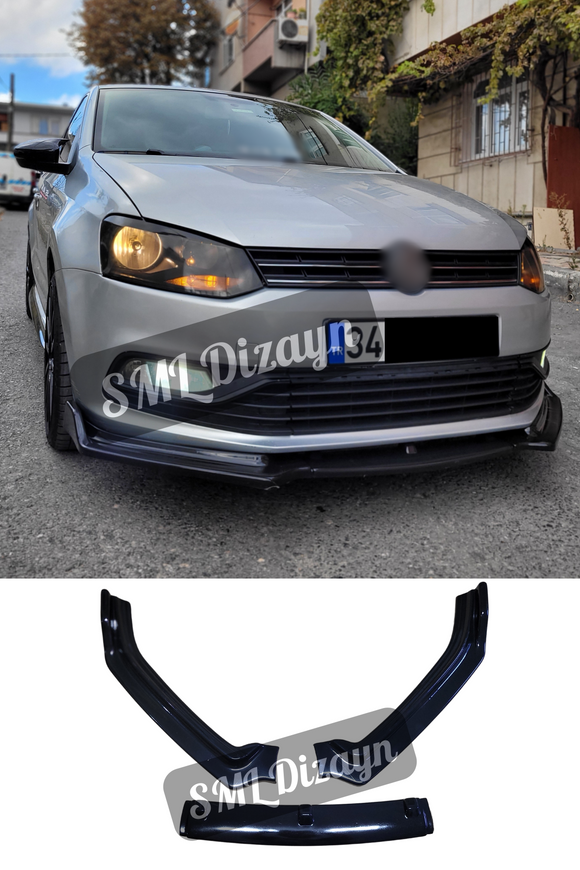 front lip splitter for volkswagen polo mk5