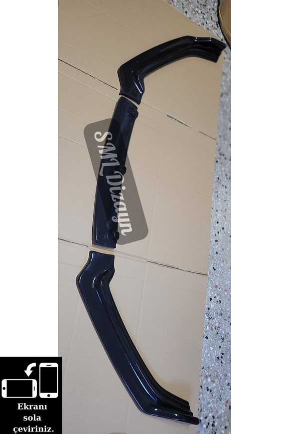 front lip spoiler for volkswagen polo mk5 6r-6c