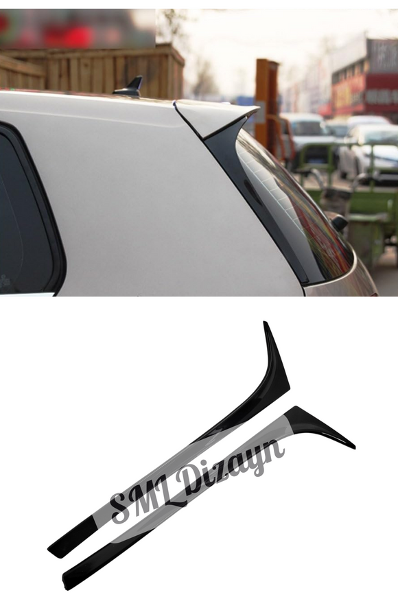 rear window side spoiler wings  for volkswagen polo 6r-6c