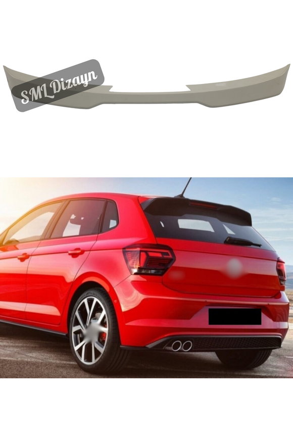 rear trunk spoiler for volkswagen polo mk6