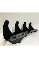 Scirocco R Arka Tampon için 4lü Flap-Bıçak-Lip Parlak Siyah 2009-2017-3