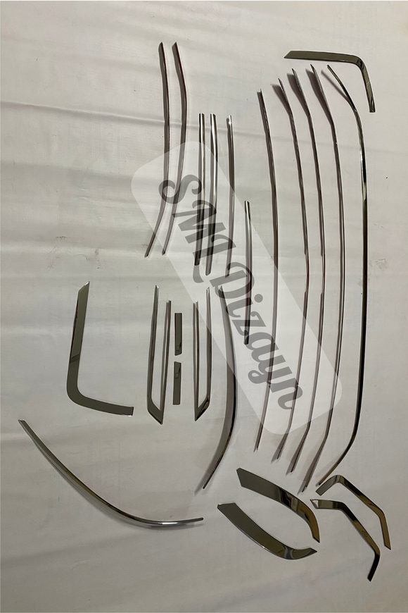 2021-2022-2023-2024 transporter t6.1 krom ön tampon seti panjur seti nikelaj