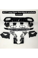rear diffuser and exhaust tips for w177 amg