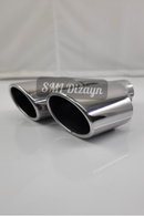 oval çiftli egzoz ucu mercedes c180 egsoz ucu