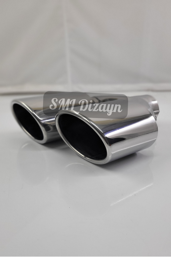 oval çiftli egzoz ucu mercedes c180 egsoz ucu