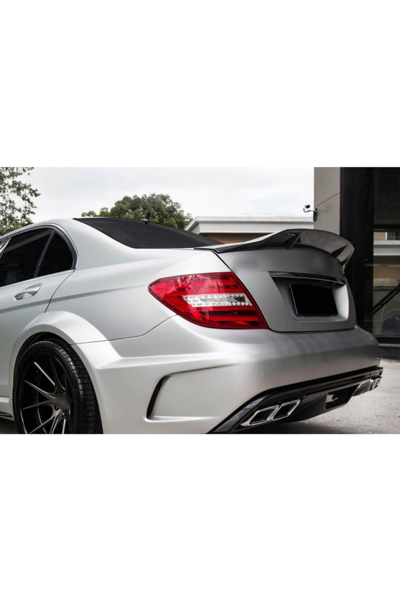 rear trunk psm spoiler for w204