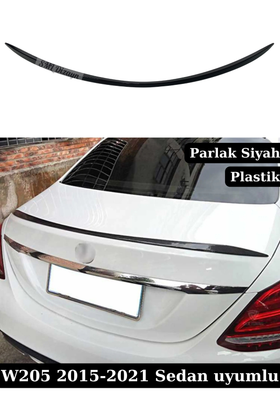 mercedes-w205-c63-amg-stil-bagaj-ustu-spoiler-parlak-siyah-abs-plastik