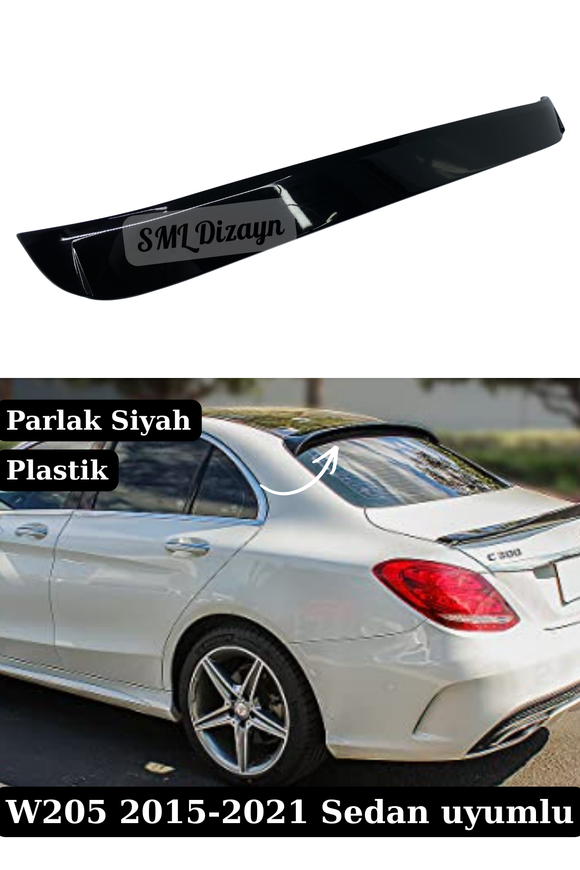 Mercedes-W205-Sedan-Cam-Ustu-Spoiler-Parlak-Siyah-SML-Dizayn
